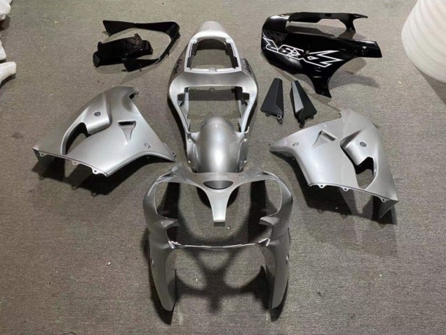 2002-2003 Silver Glossy Black Kawasaki ZX9R Motorcycle Fairing Kit for Sale