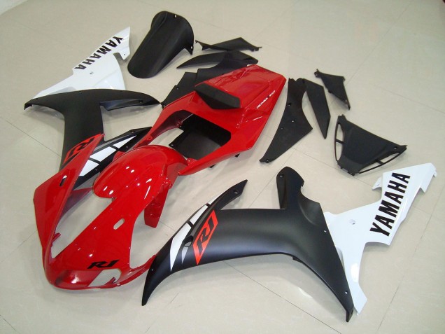 2002-2003 Matte Black Red Yamaha YZF R1 Motorbike Fairing for Sale