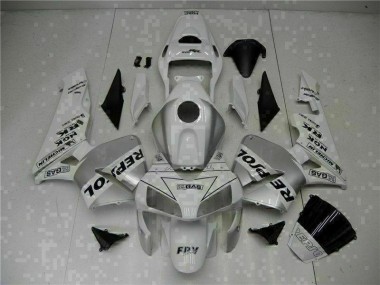 2003-2004 White Repsol CBR600RR Bike Fairing Kit for Sale