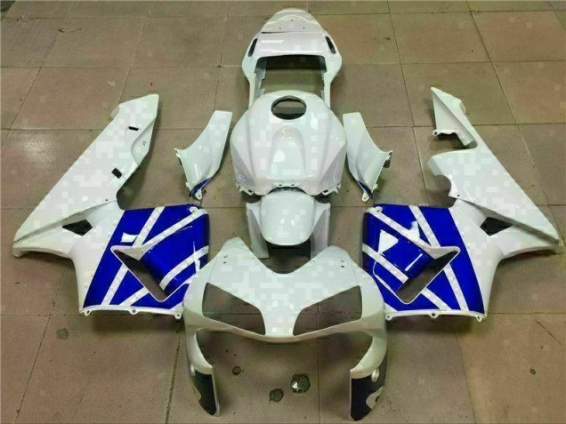 2003-2004 White Blue Honda CBR600RR Bike Fairings for Sale