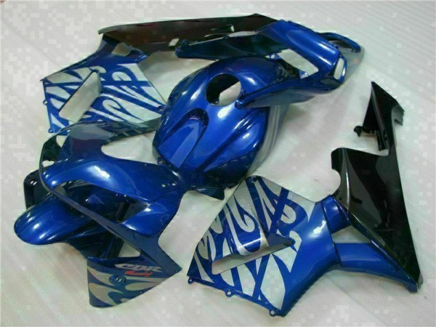 2003-2004 Blue with Silver Flame Honda CBR600RR Motorbike Fairing for Sale