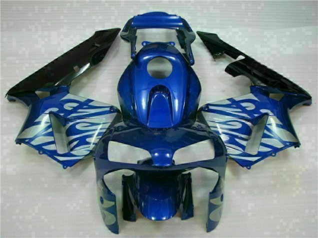 2003-2004 Blue with Silver Flame Honda CBR600RR Motorbike Fairing for Sale