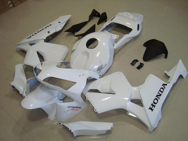 2003-2004 White Black Decal Honda CBR600RR Motorbike Fairings for Sale