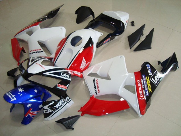 2003-2004 White Black Red Lee Honda CBR600RR Motorcycle Fairing Kit for Sale