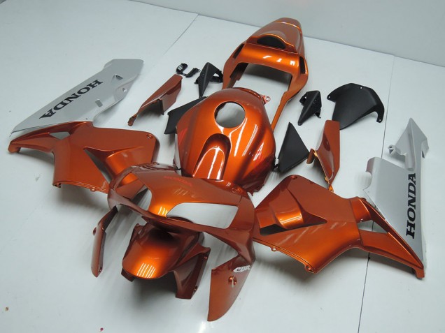 2003-2004 Orange Silver Honda CBR600RR Motorbike Fairing for Sale