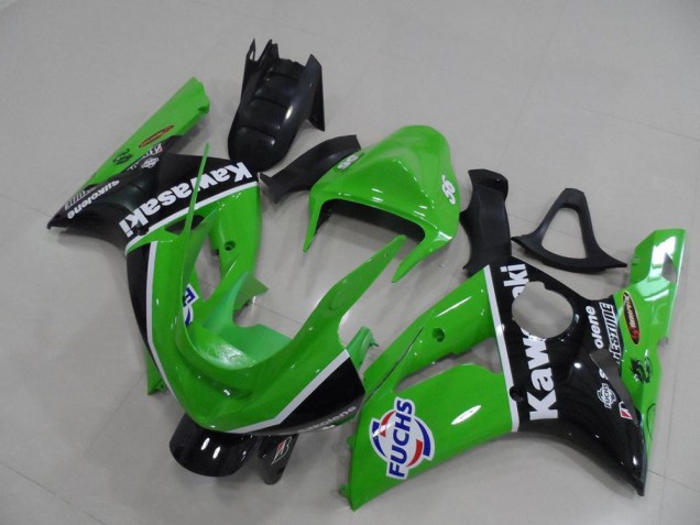 2003-2004 Green Fuchs Kawasaki ZX6R Motor Bike Fairings for Sale