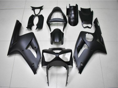 2003-2004 Matte Black Kawasaki ZX6R Motorbike Fairing Kits for Sale