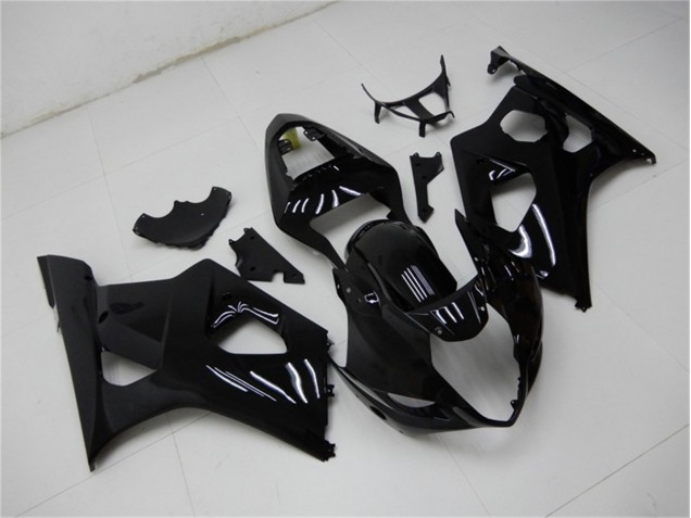 2003-2004 Glossy Black Suzuki GSXR 1000 Motorcycle Fairings Kits for Sale