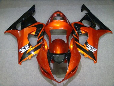 2003-2004 Orange Black Suzuki GSXR 1000 Motorcycle Fairing Kits for Sale