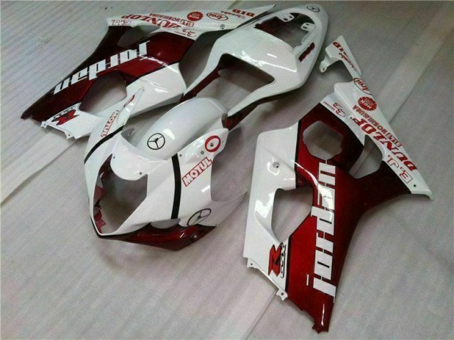 2003-2004 Red White Suzuki GSXR 1000 Motorcycle Bodywork for Sale