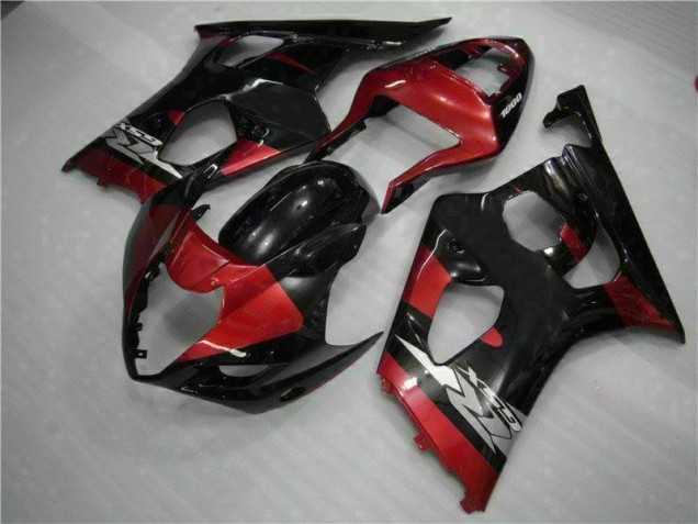 2003-2004 Red Black Suzuki GSXR 1000 Motorcycle Fairing Kits for Sale