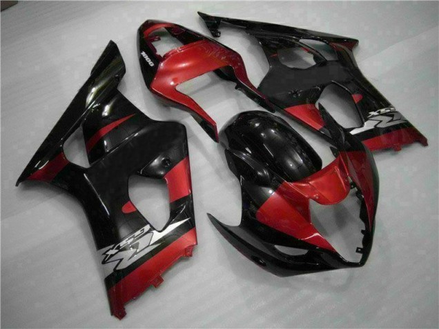 2003-2004 Red Black Suzuki GSXR 1000 Motorcycle Fairing Kits for Sale