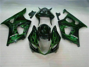 2003-2004 Green Black Suzuki GSXR 1000 Motorbike Fairing for Sale