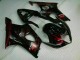 2003-2004 Red Flame Suzuki GSXR 1000 Bike Fairing Kit for Sale