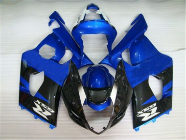 2003-2004 Black Blue Suzuki GSXR 1000 Motorcycle Fairings Kits & Bodywork for Sale