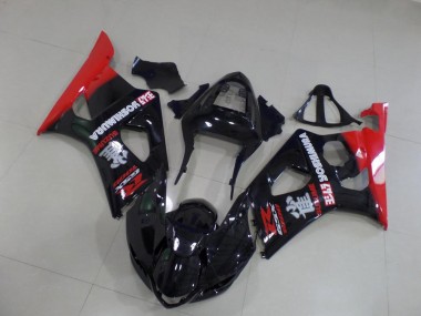 2003-2004 Black and Red Suzuki GSXR 1000 Motorbike Fairing for Sale