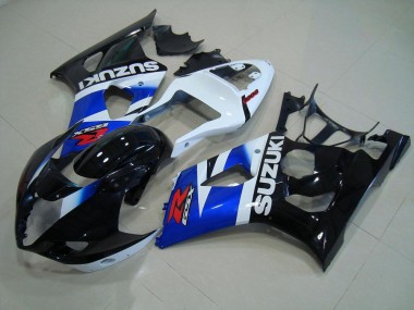 2003-2004 Black Blue White Suzuki GSXR 1000 Motorcycle Fairing Kit for Sale