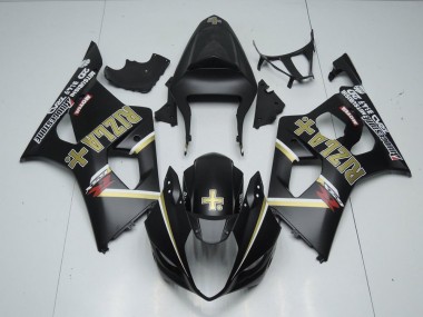 2003-2004 Matte Black Rizla Suzuki GSXR 1000 Motorbike Fairing for Sale