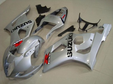 2003-2004 Silver Suzuki GSXR 1000 Bike Fairing Kit for Sale