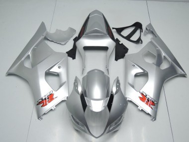 2003-2004 Silver OEM Style Suzuki GSXR 1000 Motorbike Fairing Kits for Sale