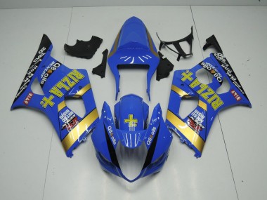 2003-2004 Blue Rizla Suzuki GSXR 1000 Motorcycle Fairings Kits for Sale