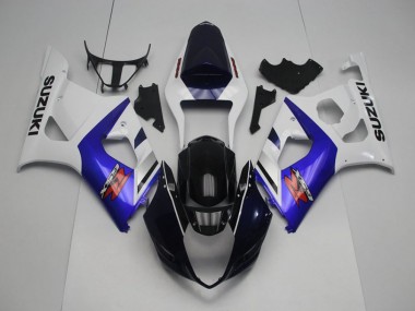 2003-2004 Dark Blue Front and Blue Suzuki GSXR 1000 Motorcycle Replacement Fairings for Sale