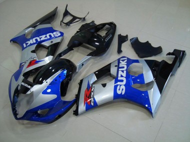 2003-2004 Blue Silver Suzuki GSXR 1000 Motorcyle Fairings for Sale