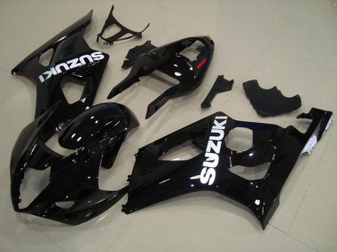 2003-2004 Glossy Black Suzuki GSXR 1000 Motor Fairings & Bodywork for Sale