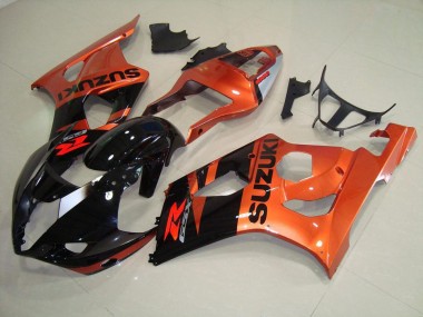 2003-2004 Orange and Black Suzuki GSXR 1000 Motorcycle Fairings for Sale