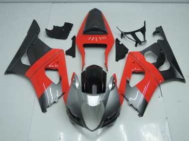 2003-2004 Red and Grey Suzuki GSXR 1000 Motorbike Fairing for Sale