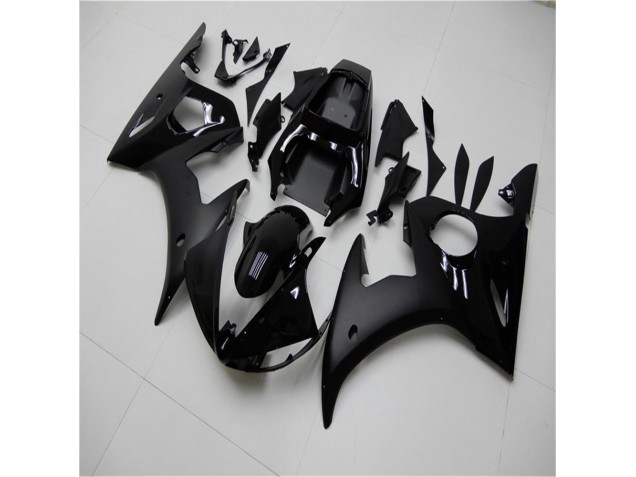 2003-2005 Glossy Matte Black Yamaha YZF R6 Motor Fairings for Sale