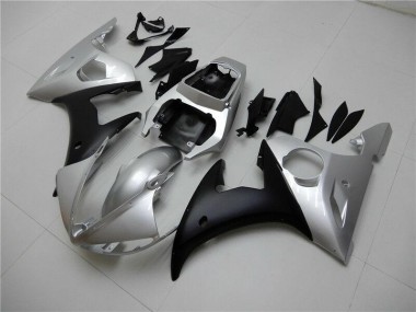 2003-2005 Silver Black Yamaha YZF R6 Motorcylce Fairings for Sale