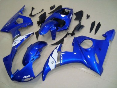 2003-2005 OEM Style Blue Yamaha YZF R6 Bike Fairings for Sale