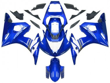 2003-2005 Blue White Yamaha YZF R6 Motor Fairings for Sale