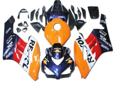 2004-2005 Orange Red Blue Repsol Honda CBR1000RR Bike Fairing for Sale