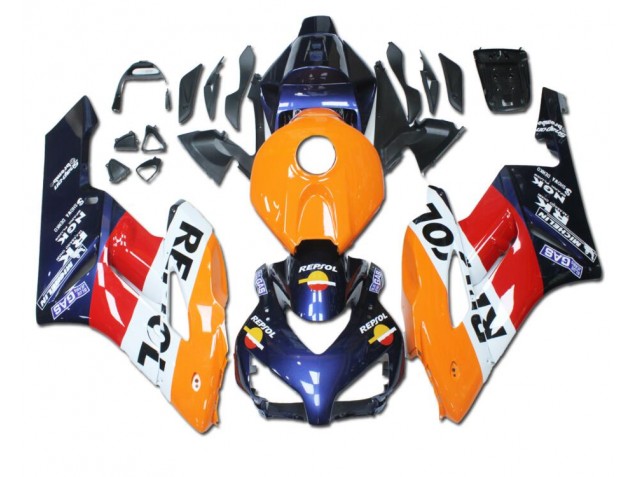 2004-2005 Orange Red Blue Repsol Honda CBR1000RR Bike Fairing for Sale