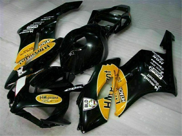 2004-2005 Yellow Black Honda CBR1000RR Motorbike Fairing for Sale