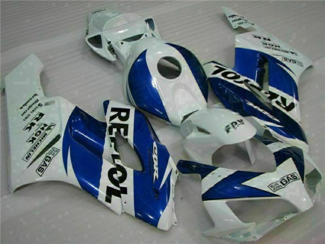 2004-2005 White Blue Repsol Honda CBR1000RR Motorbike Fairing Kits for Sale