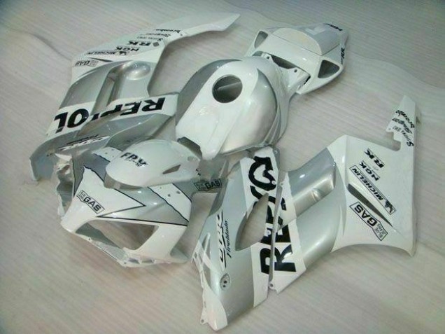 2004-2005 Silver White Repsol Honda CBR1000RR Motor Fairings for Sale