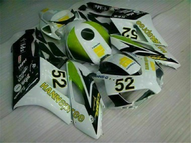 2004-2005 White Green Hannspree 52 Honda CBR1000RR Bike Fairing for Sale