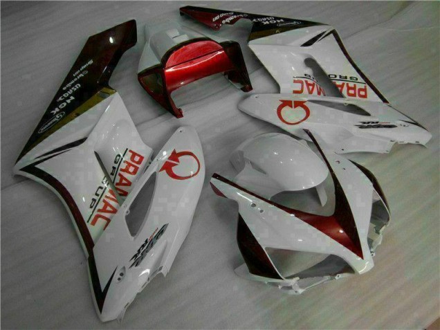 2004-2005 White Red Honda CBR1000RR Moto Fairings for Sale