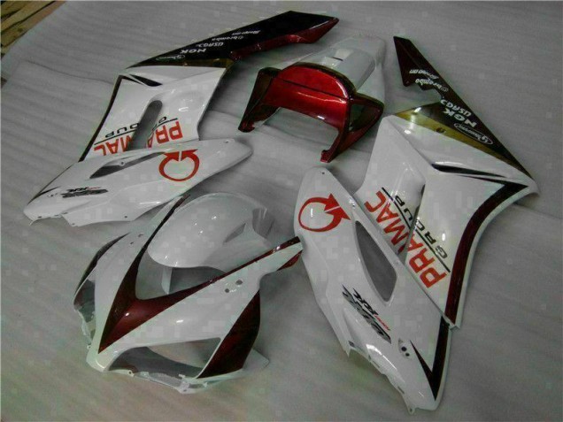 2004-2005 White Red Honda CBR1000RR Moto Fairings for Sale