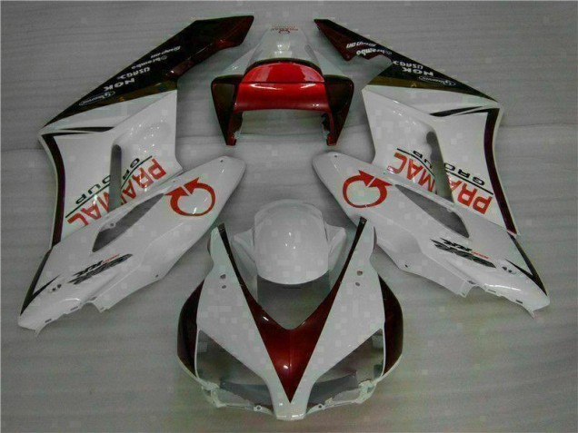 2004-2005 White Red Honda CBR1000RR Moto Fairings for Sale