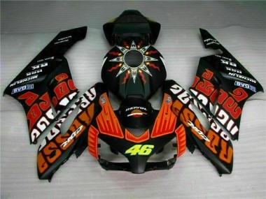 2004-2005 Black Orange Honda CBR1000RR Motorcycle Fairing Kits for Sale