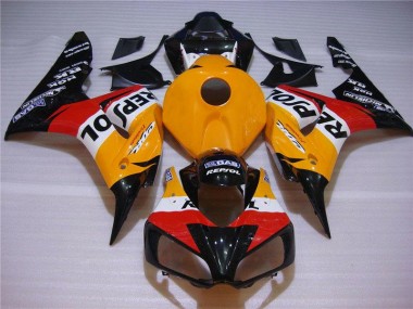 2004-2005 Orange Black Repsol Honda CBR1000RR Motorcycle Fairings Kits for Sale