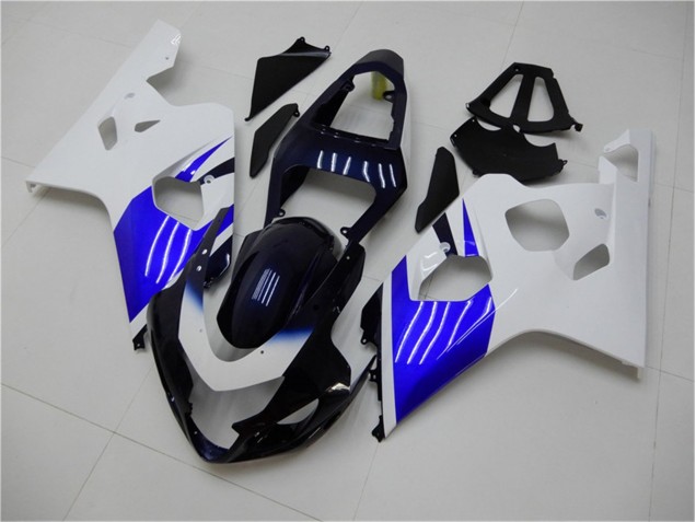 2004-2005 White Blue Suzuki GSXR 600/750 Replacement Motorcycle Fairings for Sale