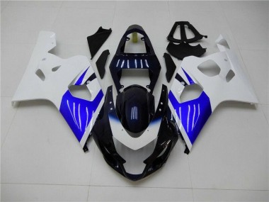 2004-2005 White Blue Suzuki GSXR 600/750 Replacement Motorcycle Fairings for Sale