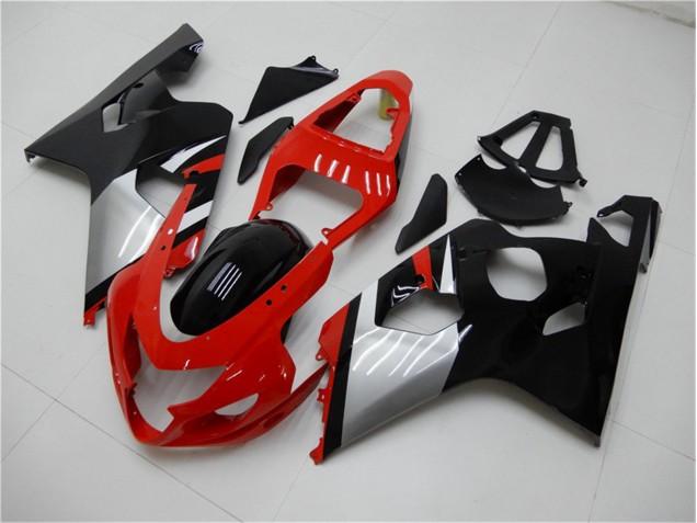 2004-2005 Red Black Suzuki GSXR 600/750 Motorbike Fairing Kits for Sale