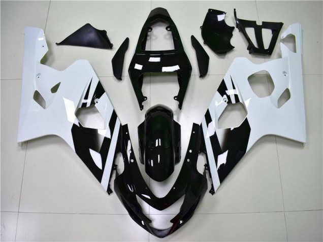 2004-2005 White Black Suzuki GSXR 600/750 Motor Fairings for Sale