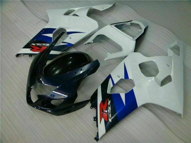 2004-2005 White Black Suzuki GSXR 600/750 Motorcycle Fairing for Sale